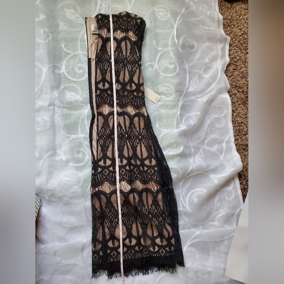 ELIZA J Black & Nude Lace Dress.  SZ. 8.  Stunning. Lined - Picture 13 of 14